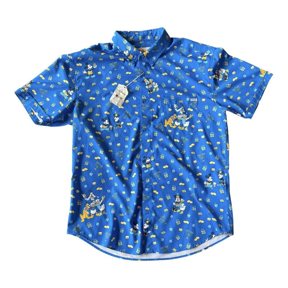 Rare Rsvlts Disney "Mickey's Menorahs" Hanukkah Shirt - Ladies XL - NWT Rare